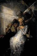 Francisco de goya y Lucientes Les Vieilles or Time and the Old Women oil on canvas